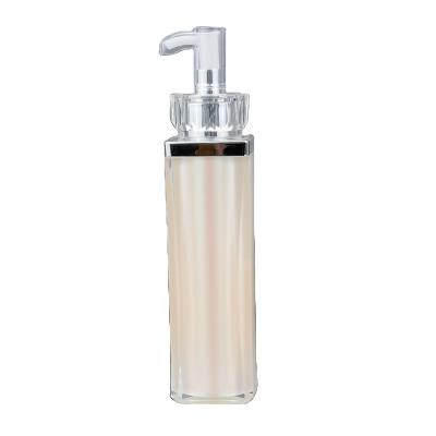 China Luxury Empty Cosmetic Lotion Bottle 30g 50g 100ml Acrylic Lotion Packaging Bottle With Lotion Pump for sale