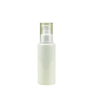 China High Quality Cosmetic Size PET 100ML Bottle 24mm Neck Material PET Serum Bottle With Lotion Pump And Cover for sale