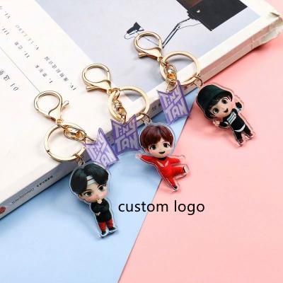 China High Quality Soft Touch Feeling BTS bt21 Key Chain With Good Quality for sale