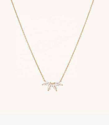 Chine Collier plaqué en argent 925 14K 18 