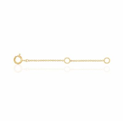 China Gold Plated 925 Sterling Silver Bracelet and Necklace Chain Extender for Anniversary for sale