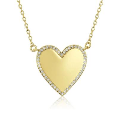 China Witte CZ Hart Ketting 16