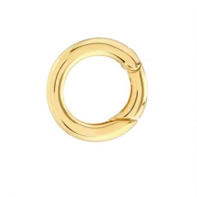 China 14K Gold Plated Round Charm Enhancer Connector Necklace Jewelry Type Pendants Or Charms Use for sale