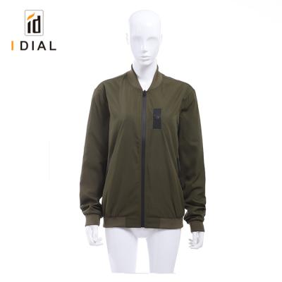 China Wholesale Color Breathable Simple Embroidery Nylon Bomber Jackets for sale