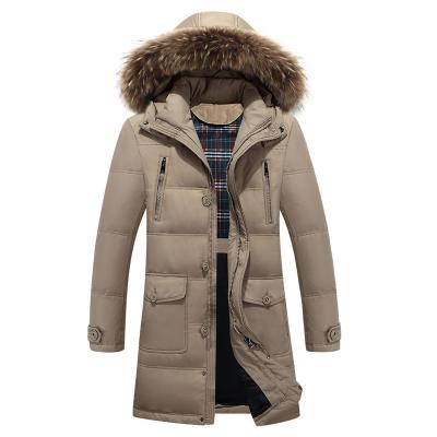 China 2018 New Anti-shrink Thick Coat Men's Real Fur Parka Long for sale