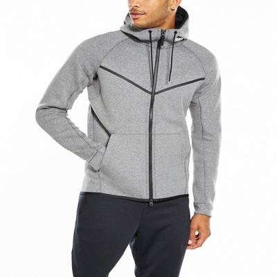 China 2020 New Arrival Men's Good Quality Cotton Technology Fleece Zipper Simple Fitness Hoodies Anti-pilling for sale