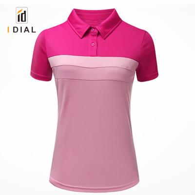 China Anti-pilling 2018 high quality feminine soft feeling fabric polo shirt women exercising gym tee tops for sale