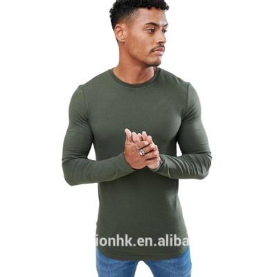 China Bulk Cheap Breathable Wholesale Designer Plain Mens Long Sleeve T Shirts for sale