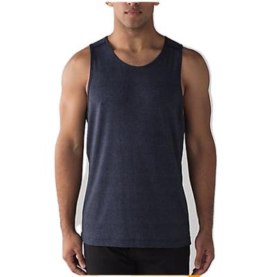 China Breathable Athletic Cotton Spandex Tank Top Men for sale