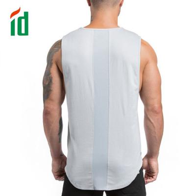 China 2022 Fashional Sports Tank Top Cotton Spandex Mens Antibacterial Wholesale Custom Gym Wear for sale