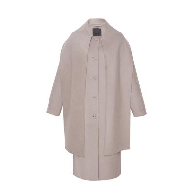 China OEM ODM windproof custom soft double sided designer womens woolen coats facedfabric for sale