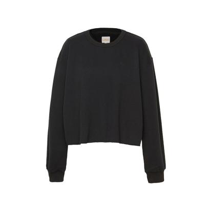 China OEM ODM Breathable Customized Comfortable Casual Classic Crop Top O-Neck Women Long Sleeves Sweatshirts for sale