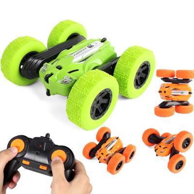 China Kids Flip Stunt Car Fancy RC Hobby Auto Left Right 360 Degree Rotation Roll Toys Double Sided Remote Control Stunt Rc Bottom Car for sale