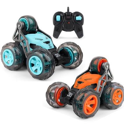 China 5 Wheels 5 Rolls Rc Stunt Car Toys Juguetes Para Coches 360 Degree Rotating Flip Stunt Car Remote Control For Kids for sale