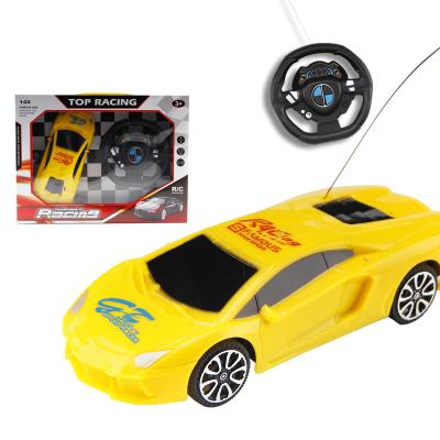 China Cheap RC Model 1:24 Scale Race Car Toys 2 Channel Sports Vehicles Kids Plastic Rc Model Car With Light for sale