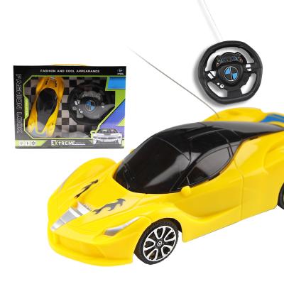 China RC Toy Boys Birthday Gift 3D Model Light Rc Sports Cars Model 2 Channel Spielzeug 27MHz Plastic Auto Remote Control Cars For Kids for sale