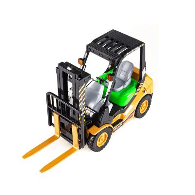 China RC Model 1/14 Fork Truck Model Indoor Outdoor Remote Automatic Vehicle Toys Electric Children Thru Rc Forklift For Boys Gift for sale