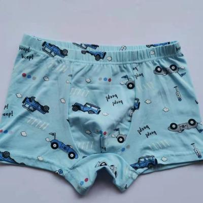 China QUICK DRY children's underwear boys summer boxer underwear cotton soft underwear with kids car design pattern for sale