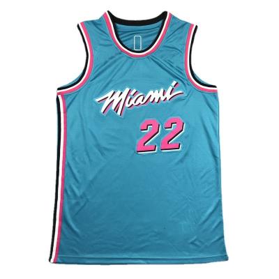 China Antibacterial Embroidery Basketball Summer NBA Uniform Tank Tops Warm 3# Wade Jersey 22# Butler Embroidered Basketball Jersey 13# 14# Vest for sale