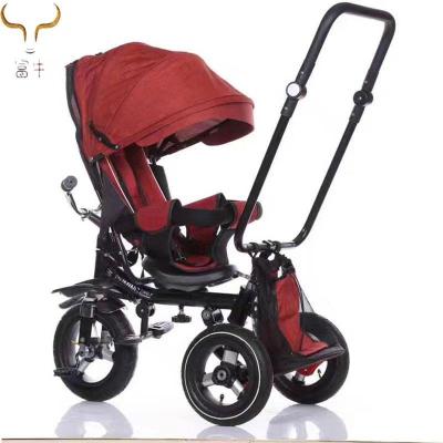 China Export Comfortable Baby Tricycle Can Lie Down Folding Baby Trolley Bike 1-6 Years Tricycle High Quality for sale