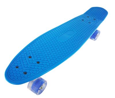 China Factory Price PP+Aluminum+PU 4 PU Flashing Wheels Skateboard Fish Skate Board Deck in China for sale