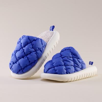 China Cushioning Hot Sales Wholesale Custom Warm Indoor Bedroom Winter Sheepskin Slippers Fluffy Slippers For Women And Men Warm Slippers for sale