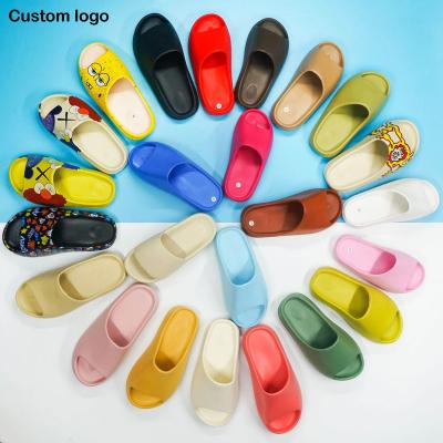 China Custom OEM Yeezy Cushioning Slips High Quality Brand Logo Custom Women Slipper Custom Yeezy Slips For Men for sale