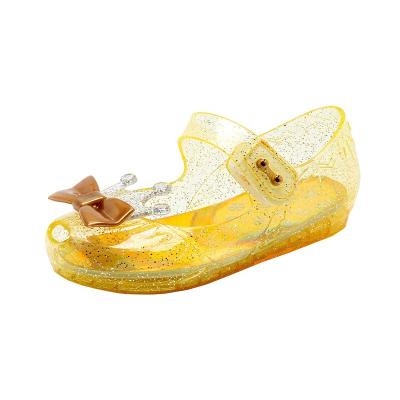 China Durable Hot Selling Cute Cartoon Jelly Sandals Beach Plastic Fancy Kids Baby Sandals Princess Sandals for sale