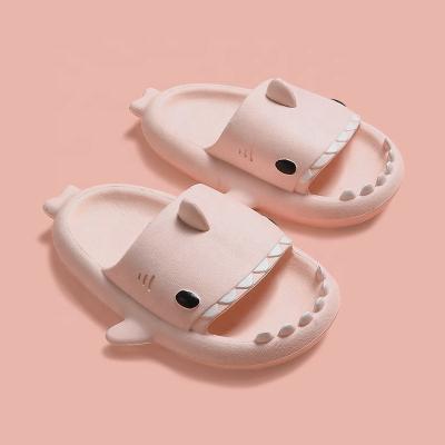 China Other 2022 Summer New Design Cute Indoor Anti Slip Shark Hot Selling Lightweight Slippers Kids Slippers For Child for sale