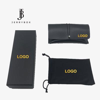 China Sunglasses PU Leather Sunglasses Case Set For Sunglasses With Logo for sale