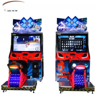 China Snowmobile Arcade Game Arcade Motorcycle Simulator Machine With 42LCD Hd Display for sale