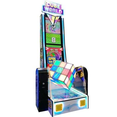 China Entertainment game park indoor single player ticket redemption magic cube world rolling game machine for sale for sale