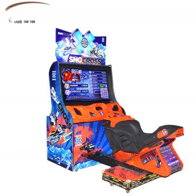 China Indoor Game Center Resort Motorbike Arcade Machine Snocross Racing Games 400w for sale