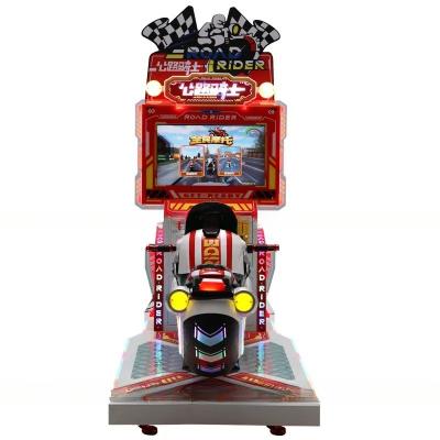 China Dreamland coin operated 26LCD HD kids car racing arcade game machine children Super motorcycle arcade game machine for sale