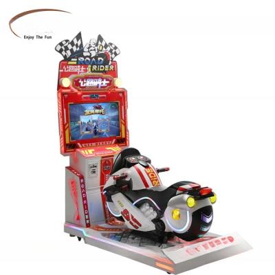 China Kids Coin Pusher Motorcycle Arcade Games Dirt Bike Arcade Machine With US Plug for sale