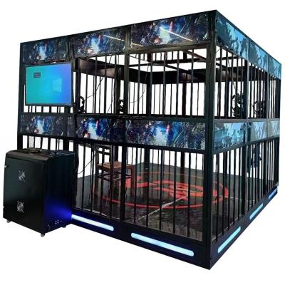 China Dreamland 9D VR Team Multi players 9D Virtual Reality Gun Shooting Game Machine 360 degree Vision VR Space for sale