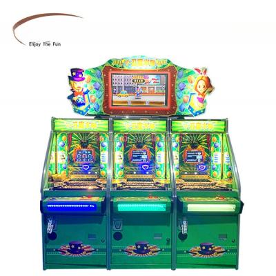 China 6 Players Joker Magician Arcade Coin Pusher Machine 194*80*229cm for sale