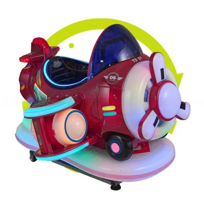 China Dreamland New design coin kiddy ride kids happy plane electric kiddie rides for indoor game zone for sale