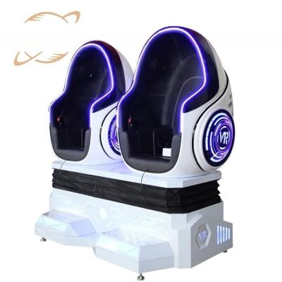 China Dreamland 2 seats roller coaster 9d VR 360 flight simulator 9d vr chair 360 vr chair virtual reality cinema equipment for sale