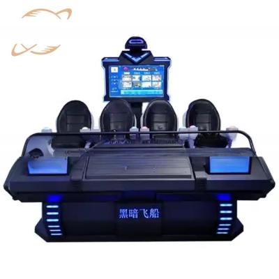 China Dreamland 9d virtual reality simulator vr games cinema 4 seats 9d amusement park products vr cinema for sale for sale