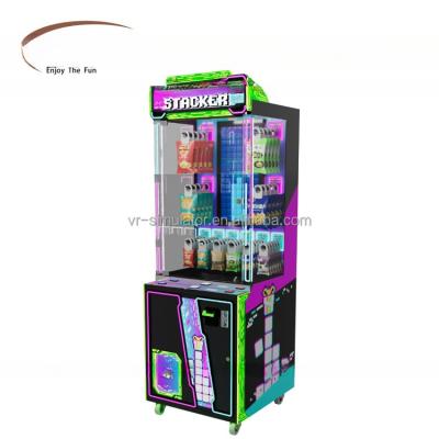 China Coin Operated Prize Brick Stacker Game Arcade Machine With All Kinds Of Plugs for sale