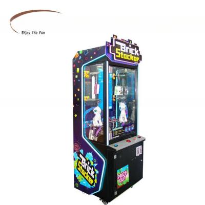 China Coin Operated Brick Stacker Gift Game Machine CE Certificated for sale