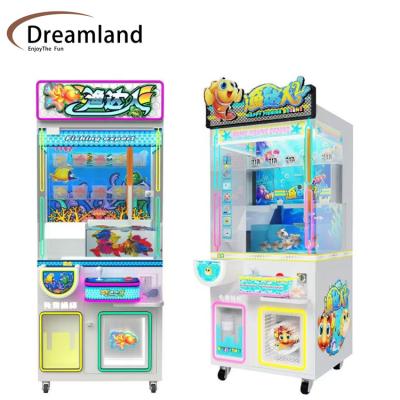 China Dreamland coin operated real catch fishing machine children catching crab lobster vending machine for sale