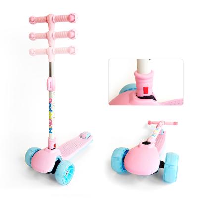 China Hot Sale PVC Customized Widen Pedal Kids Logo Kick Scooter 2 in 1 with Seat Big Wheel Kids Scooter for sale