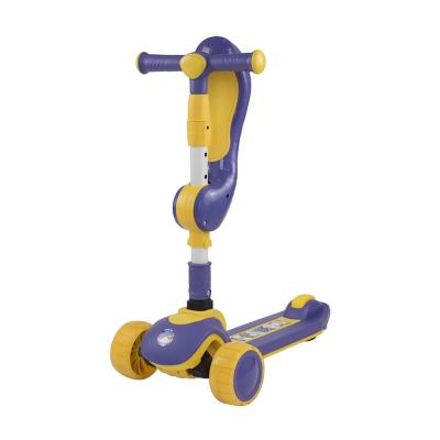 China Wholesale PU Kids Foot Scooter 3 Wheels Kick Scooter With Jump Seat 3 In 1 Multifunctional for sale