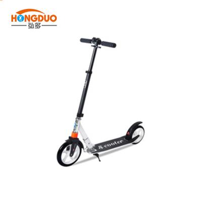 China Adult PU Wheel Kick Scooters Folding Height 8