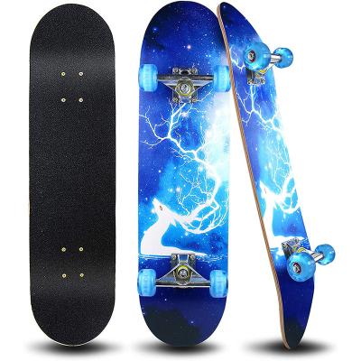 China Youth 31 Pro Complete Skateboard 7 Layers Maple Skate Board Wood Deck For Extreme Sports And Outdoors for sale