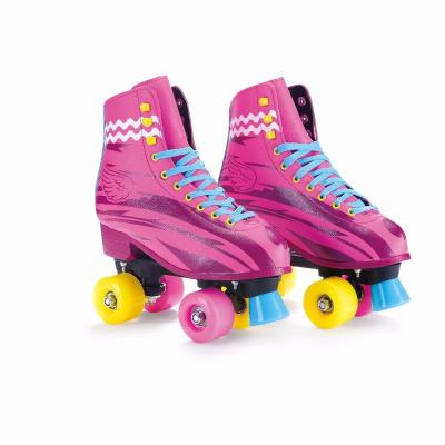 China Cotton Cloth Snap Adjustable Quad 4 Wheels Colorful Roller Skates for sale