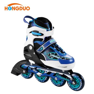 China New Design PU Roller Skates For Boys Girls Kids Children Adjustable Roller Skates With Light Up Wheels for sale