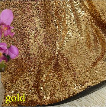 China Oilproof Wedding Restaurant Christmas Glitter Sequin Table Runner Metallic Tablecloth for sale